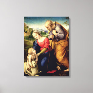 Toile La famille sainte avec un agneau, 1507