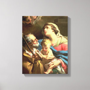 Toile La famille sainte, XVIIIème siècle
