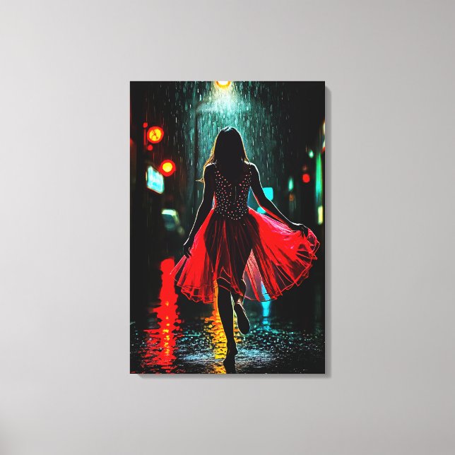 Toile La Femme sous la pluie (Recto)