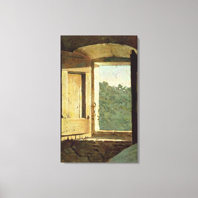 Toile La fenêtre (huile sur toile) (Recto)