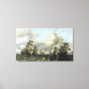 Toile La flotte hollandaise de la Compagnie des Indes, 1