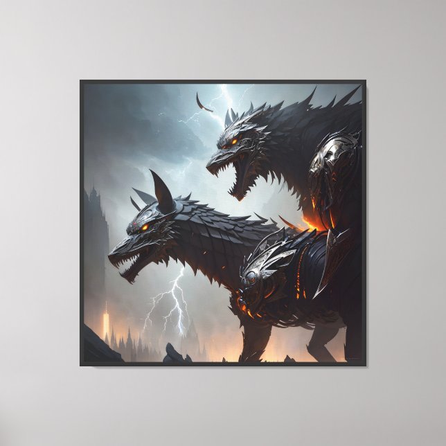 Toile La foudre Cyborg Wolves (Recto)