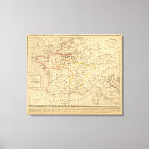 Toile La France apres la mort de Clothaire