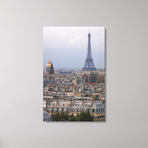 Toile La France, Paris, paysage urbain avec Tour Eiffel
