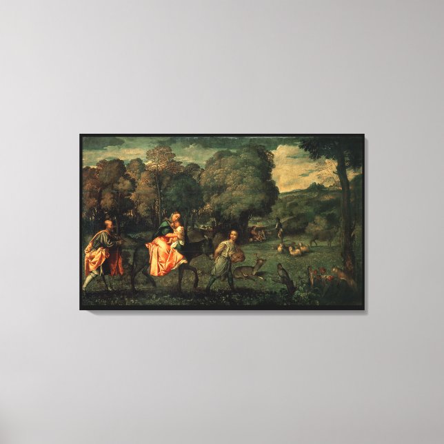 Toile La fuite en Egypte, vers 1500 (Recto)
