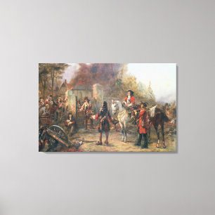 Toile La garnison du village a eu enfin Surrendere