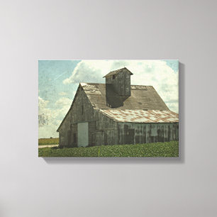 Toile La grande grange blanche