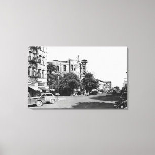 Toile La grande, photographie de vue de rue principale