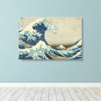 La Grande Vague par Hokusai, l'art Vintage en bloc