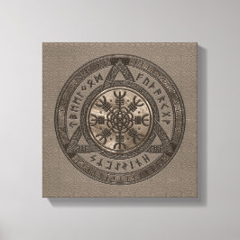 Toile La Helm d'Awe Cuir Brown et or