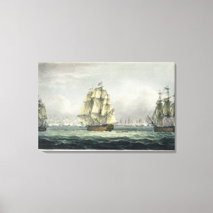Toile La HMS Victory naviguant pour la ligne française