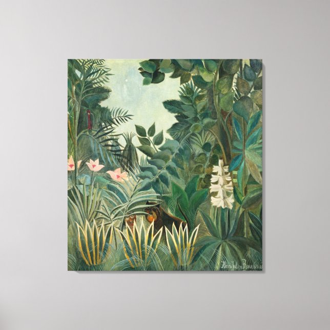 Toile La jungle équatoriale, 1909 (huile sur toile) (Recto)