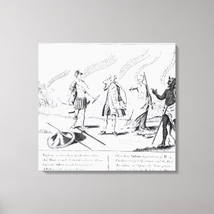 Toile La lâcheté récompensée ou le diable aura son