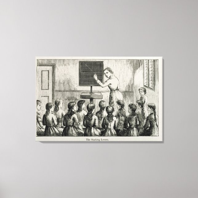 Toile 'La leçon de marquage', illustration tirée de 'Un  (Recto)