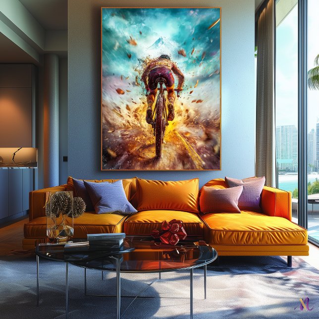 Toile La légende du VTT - Art du Sport Dynamique (Créateur téléchargé)