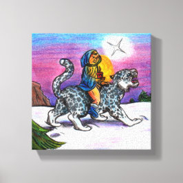 Toile La Lumière de l'espoir imaginaire de Noël