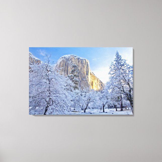 Toile La lumière du lever du soleil frappe El Capitan à  (Recto)