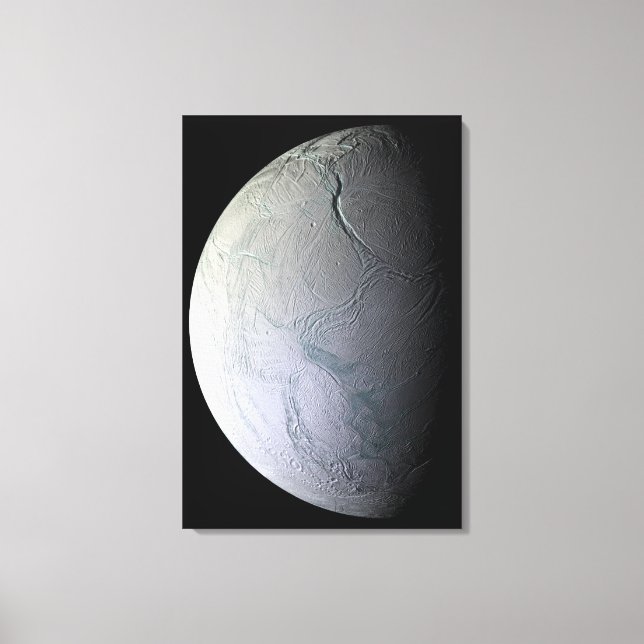 Toile La lune de Saturne Encelade (Recto)