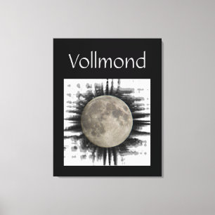 Toile La lune, la lune, la luna, the moon Leinwand