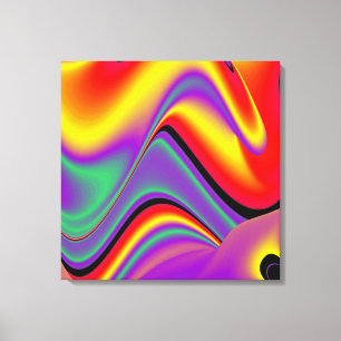 Toile La magie des couleurs Abstrait Rainbowart 3D