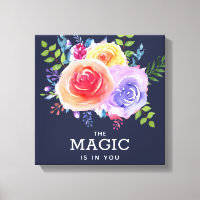 La magie est en vous Citer Aquarelle Floral Design