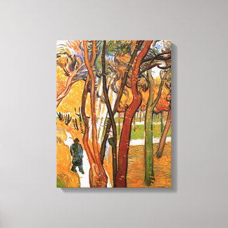 Toile La marche en chute de Feuilles par Vincent van Gog