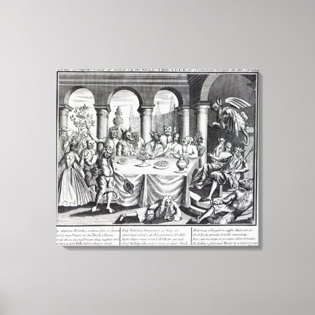 Toile La masquade diabolique (Recto)