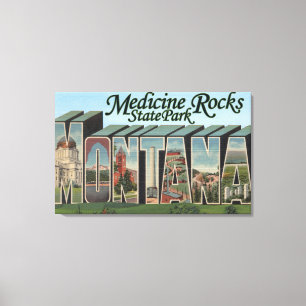 Toile La médecine bascule le parc d'état, Montana