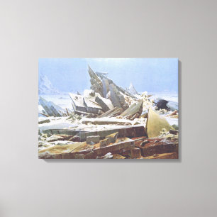 Toile La mer polaire de glace (par Caspar David Friedric