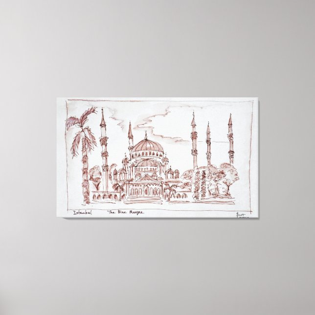 Toile La Mosquée Bleue | Istanbul, Turquie (Recto)