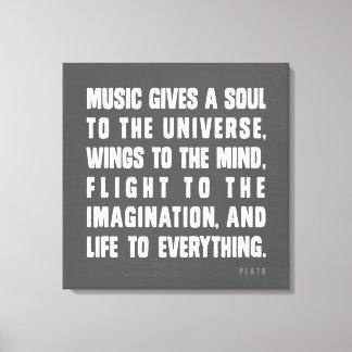 Toile La Musique Donne Une Âme À L'Univers