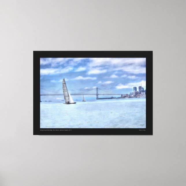 Toile La navigation sur le pont Bay (Recto)