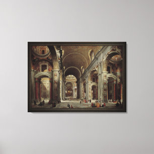 Toile La nef de la basilique Saint-Pierre au Vatican