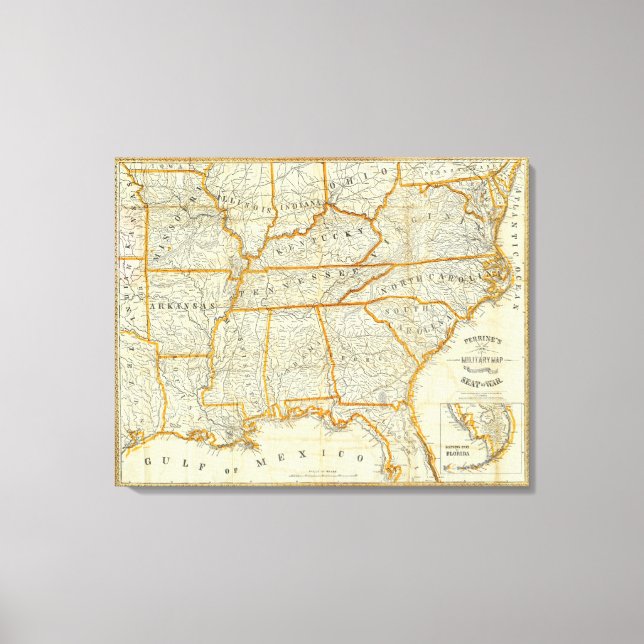 Toile La nouvelle carte topographique de la guerre de Pe (Recto)