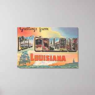 Toile La Nouvelle-Orléans, Louisiane - grandes scènes de