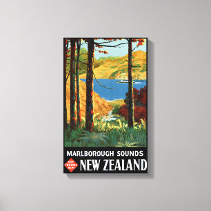 Toile La Nouvelle Zélande Marlborough retentit le poste