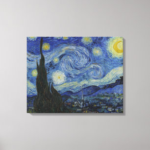 Toile La Nuit étoilée (Vincent van Gogh) (Art célèbre)