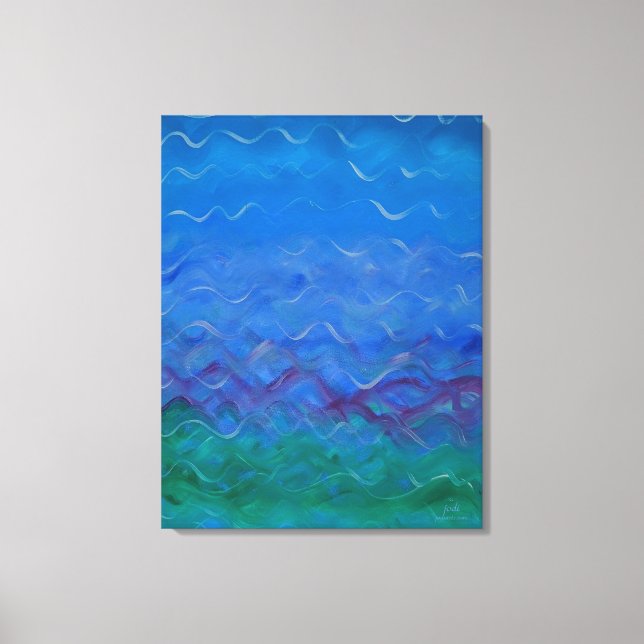 Toile La peinture à l'eau originale de Jodi (Recto)