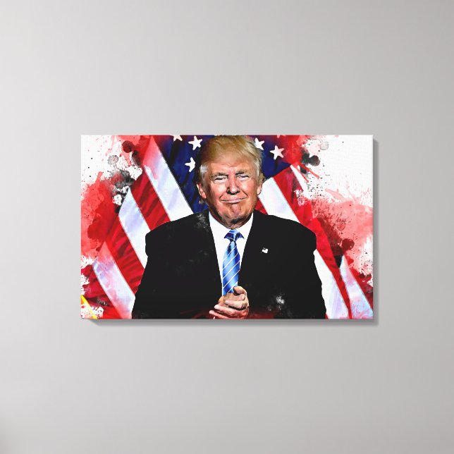 Toile La peinture de la fête de Donald Trump (Recto)