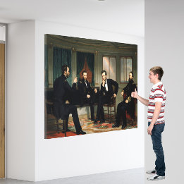Toile La peinture des artisans de la paix de 1868