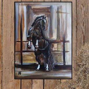Toile La peinture du cheval sauvage par Alfred Fox