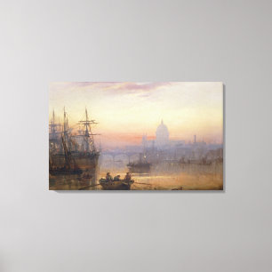 Toile La piscine de Londres au crépuscule, 1876