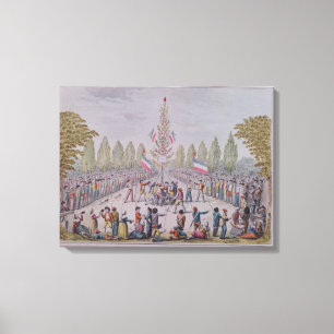 Toile La plantation d'un arbre de liberté