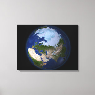 Toile La pleine terre montrant la région arctique