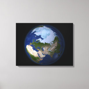 Toile La pleine terre montrant la région arctique