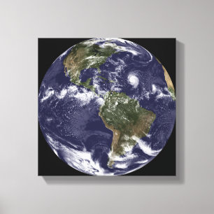 Toile La pleine terre montrant l'Amérique du Nord