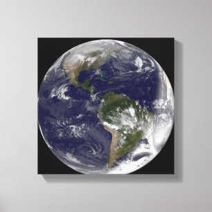 Toile La pleine terre montrant l'Amérique du Nord et de