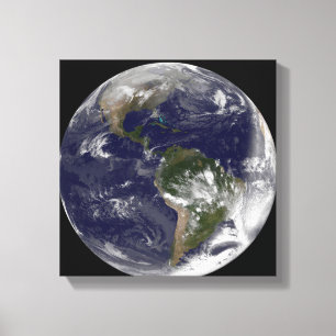 Toile La pleine terre montrant l'Amérique du Nord et de