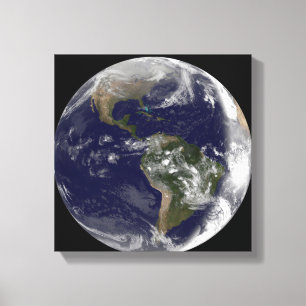Toile La pleine terre montrant l'Amérique du Nord et des