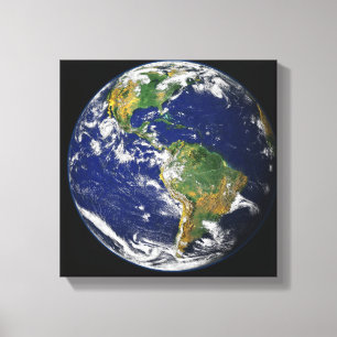 Toile La pleine terre montrant l'hémisphère de l'ouest